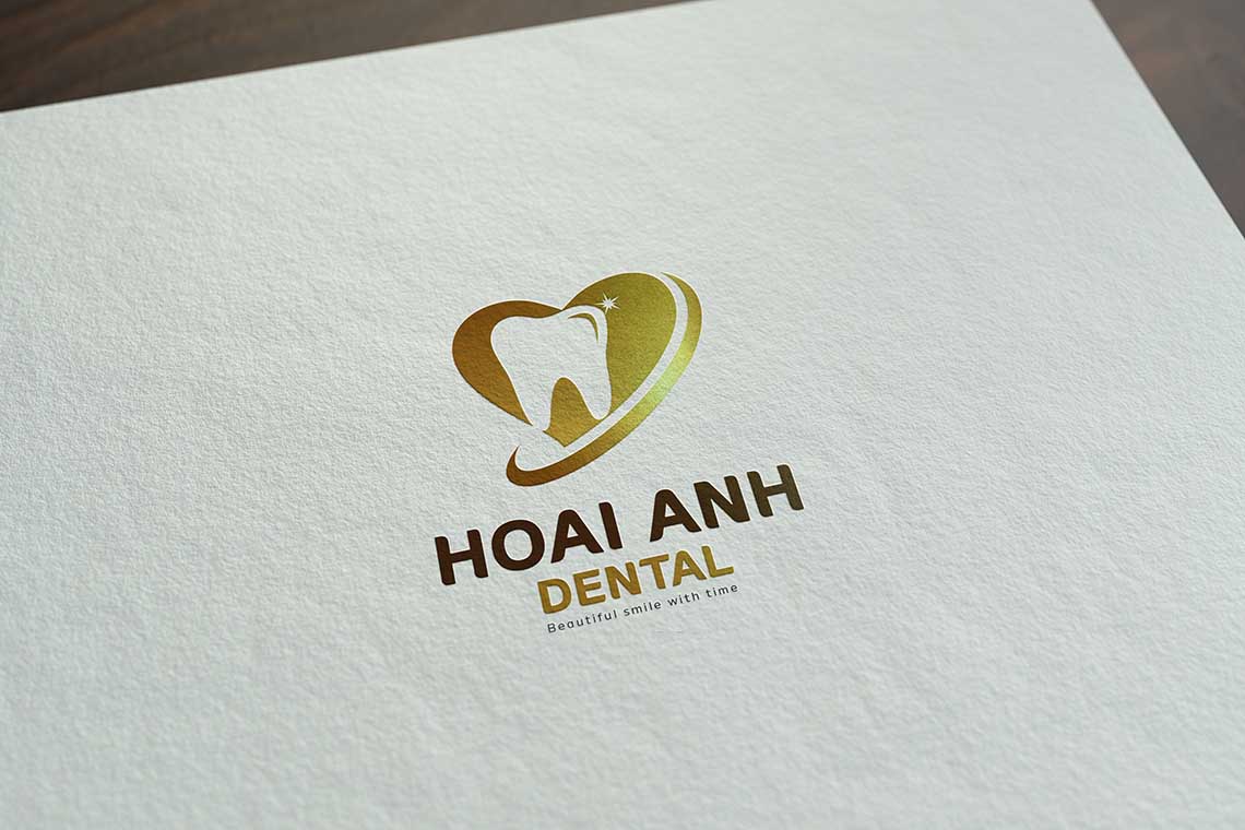 Hoài Anh Dental - Thiết kế logo phòng khám nha khoa Quốc Tế Hoài Anh